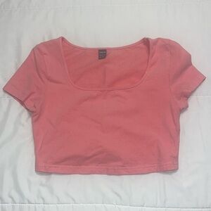 cute pink shein crop top!